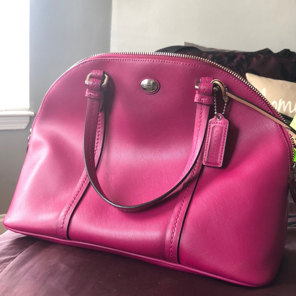 Coach hot pink bag